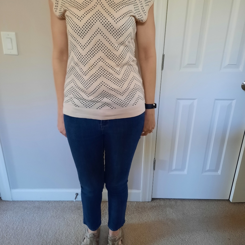 Skinny blue jeans